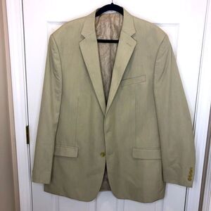 Chaps cream 2 button blazer suit jacket, size 46L